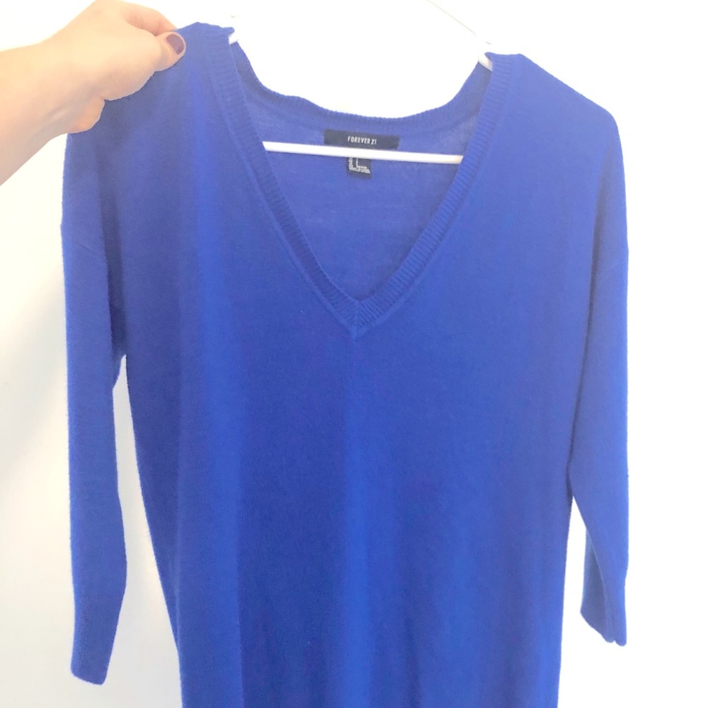 Forever 21 S royal blue sweater, perfect condition